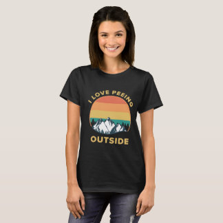 Ik Hou Van Plassen Buiten T-Shirt, Grappig Camping T-shirt