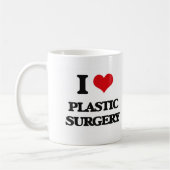 Ik hou van plastische chirurgie koffiemok (Links)