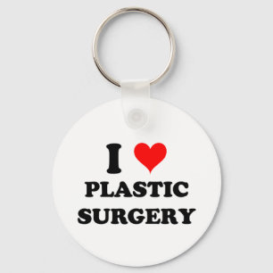 Ik hou van plastische chirurgie sleutelhanger