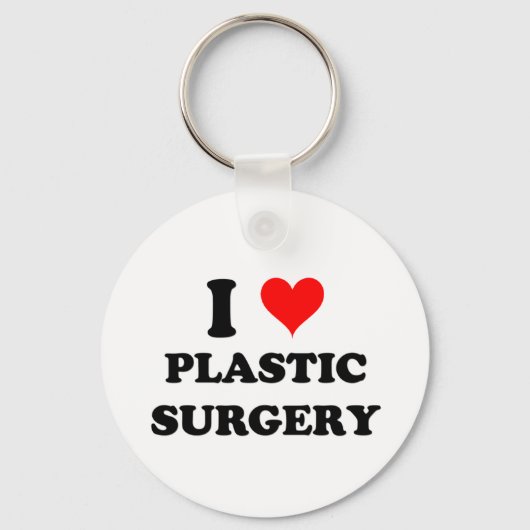 Ik hou van plastische chirurgie sleutelhanger (Voorkant)