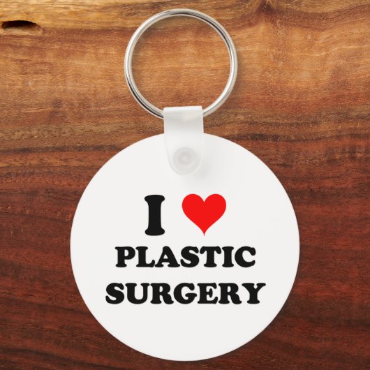 Ik hou van plastische chirurgie sleutelhanger (Voorkant)
