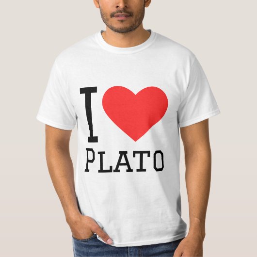 Ik hou van Plato T-shirt (Voorkant)