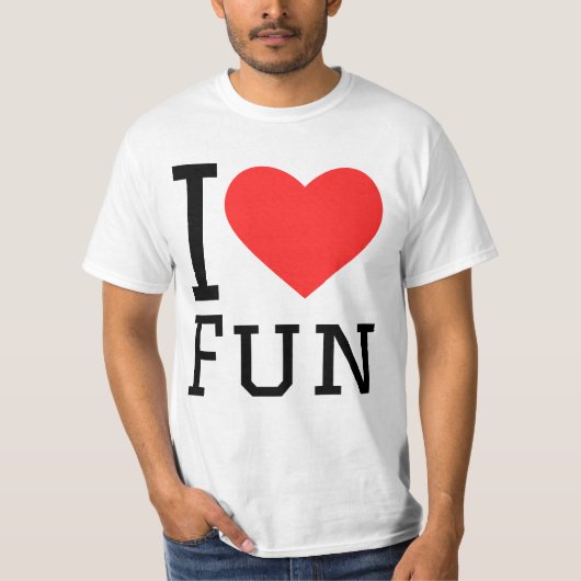 Ik hou van plezier t-shirt (Voorkant)