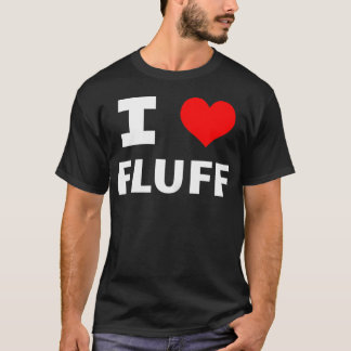 Ik hou van pluizig (Rode Hart) Grappig Schattig Le T-shirt