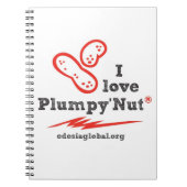 Ik hou van Plumpy'Nut notebook Notitieboek (Voorkant)