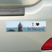 Ik hou van Plymouth Bug Light Bumpersticker (Op auto)