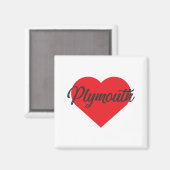 Ik hou van Plymouth Magneet (Voorkant / Achterkant)