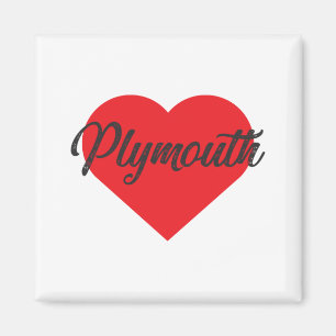 Ik hou van Plymouth Magneet