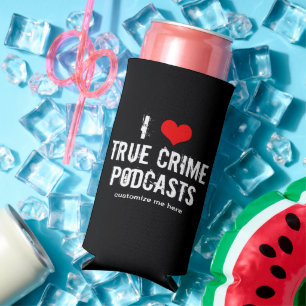 Ik hou van Podcasts voor True Crime Seltzer Blikjeskoeler