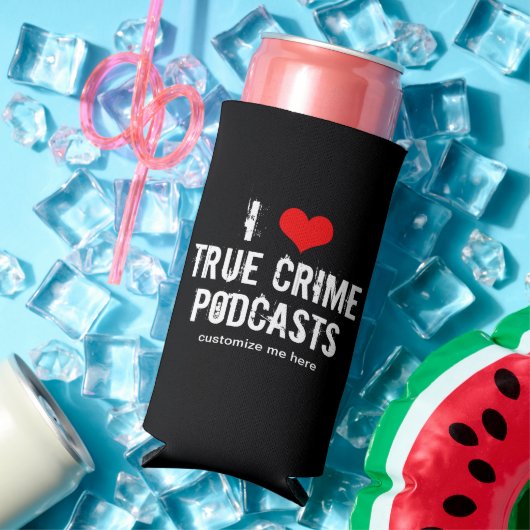 Ik hou van Podcasts voor True Crime Seltzer Blikjeskoeler (Insitu Zomer)