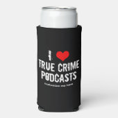 Ik hou van Podcasts voor True Crime Seltzer Blikjeskoeler (Seltzer Voorkant)