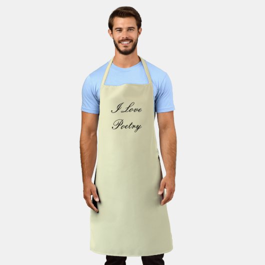 Ik hou van poëzie Schort (Gedragen)