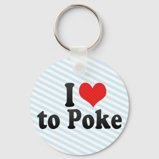 Ik hou van Poke Sleutelhanger (Voorkant)
