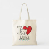 Ik hou van polarBeren Tote Bag (Achterkant)