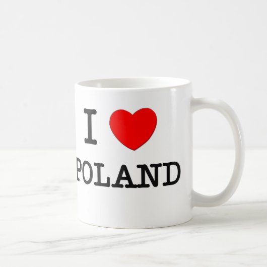 Ik hou van Polen Koffiemok (Rechts)