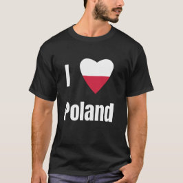 Ik hou van polen t-shirt