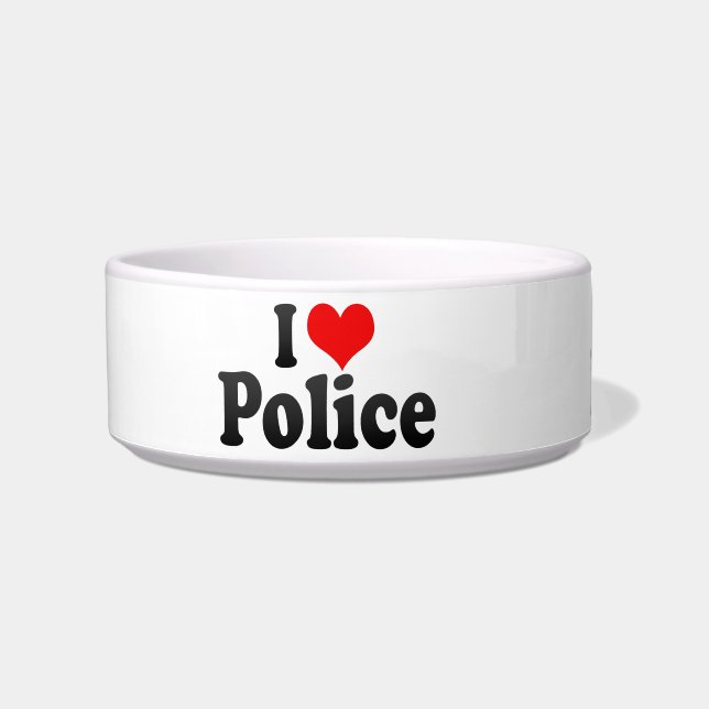 Ik hou van politie voerbakje (Voorkant)