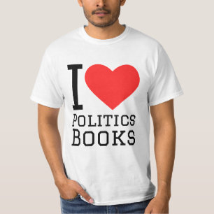 Ik hou van politieke boeken t-shirt