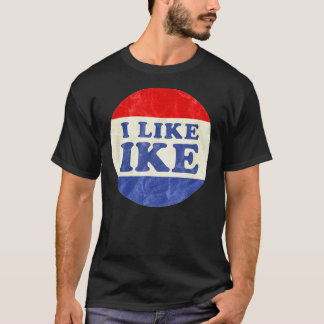 Ik hou van  politieke Button Ike T-shirt