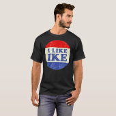 Ik hou van politieke Button Ike T-shirt (Voorkant volledig)