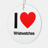 ik hou van polshorloges keramisch ornament (Links)