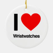 ik hou van polshorloges keramisch ornament (Achterkant)