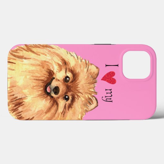Ik hou van Pommeren Case-Mate iPhone Case (Achterkant (horizontaal))