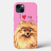 Ik hou van Pommeren Case-Mate iPhone Case (Achterkant)