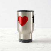 Ik hou van Pommeren die reismodebok maken Reisbeker (Center)