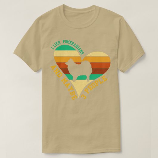 Ik hou van Pommeren en misschien wel van 3 mensen T-shirt (Design voorkant)