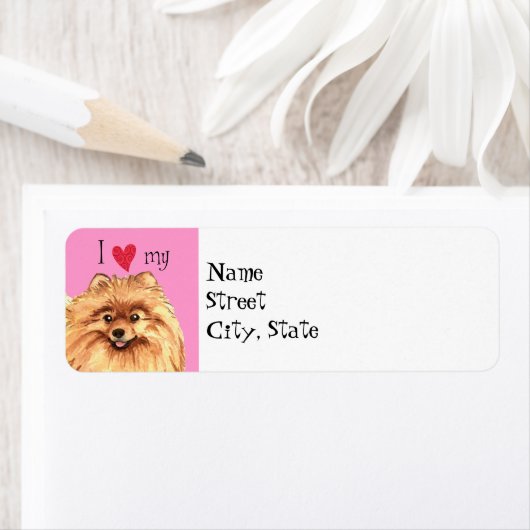 Ik hou van Pommeren Etiket (Insitu)