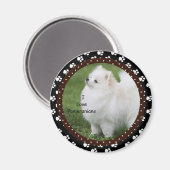 Ik hou van Pommerse hondenmagneet 2 Magneet (Voorkant / Achterkant)