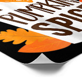 Ik hou van pompoen kruiden koffie herfst Herfst se Poster (Hoek)