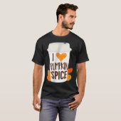 Ik hou van pompoen kruiden koffie herfst Herfst se T-shirt (Voorkant volledig)