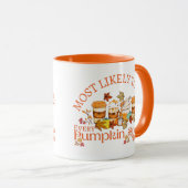 Ik hou van pompoenen Drinken Mok (Voorkant rechts)