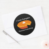 Ik hou van Pompoengewürs Alles Ronde Sticker (Envelop)