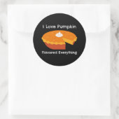 Ik hou van Pompoengewürs Alles Ronde Sticker (Tas)
