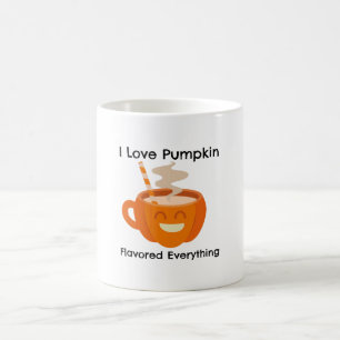 Ik hou van pompoensmaak alles koffiemok
