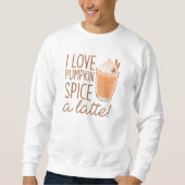 Ik hou van pompoenspice A Latte Trui (Voorkant)