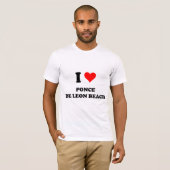 Ik hou van Ponce De Leon Beach Florida T-shirt (Voorkant volledig)