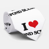 Ik hou van Pond Scum Stropdas (Opgerold)