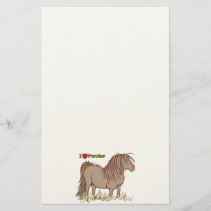 Ik hou van Ponies Briefpapier