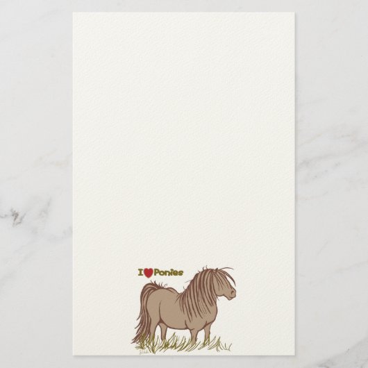 Ik hou van Ponies Briefpapier (Voorkant)