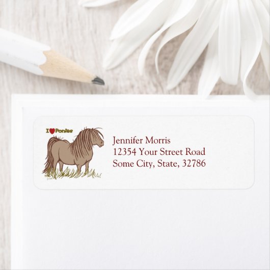 Ik hou van Ponies Etiket (Insitu)