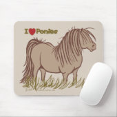 Ik hou van Ponies Muismat (Met muis)