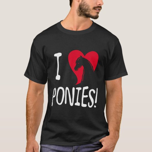 Ik hou van Ponies T-shirt (Voorkant)
