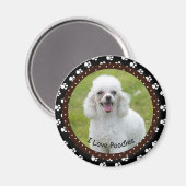 Ik hou van Poodles Magnet (Voorkant / Achterkant)