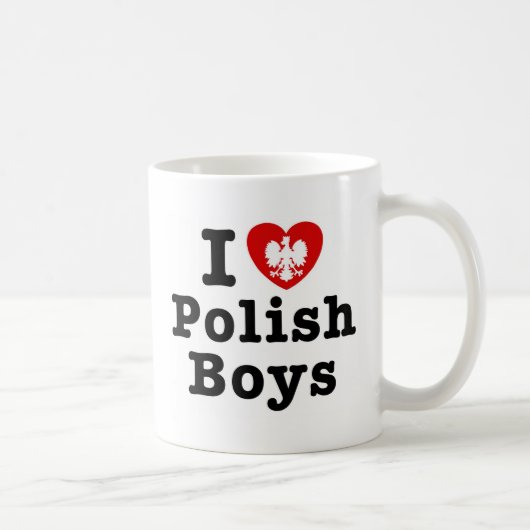 Ik hou van Poolse jongens Koffiemok (Rechts)