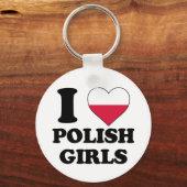 Ik hou van Poolse meisjes Sleutelhanger (Voorkant)