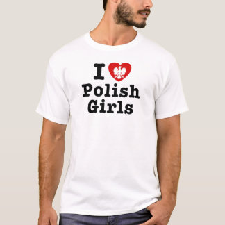 Ik hou van Poolse meisjes T-shirt